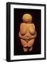 The Venus of Willendorf, Fertility Symbol, Pre-Historic Sculpture, 30000-25000 BC (Front View)-null-Framed Giclee Print