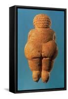 The Venus of Willendorf, Rear View of Female Figurine, Gravettian Culture Upper Palaeolithic Period-null-Framed Stretched Canvas