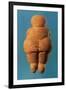 The Venus of Willendorf, Rear View of Female Figurine, Gravettian Culture Upper Palaeolithic Period-null-Framed Giclee Print