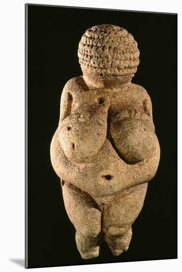 The Venus or Woman of Willendorf is Located at the Naturhistoriches Museum in Vienna, Austria. it W-Ira Block-Mounted Giclee Print