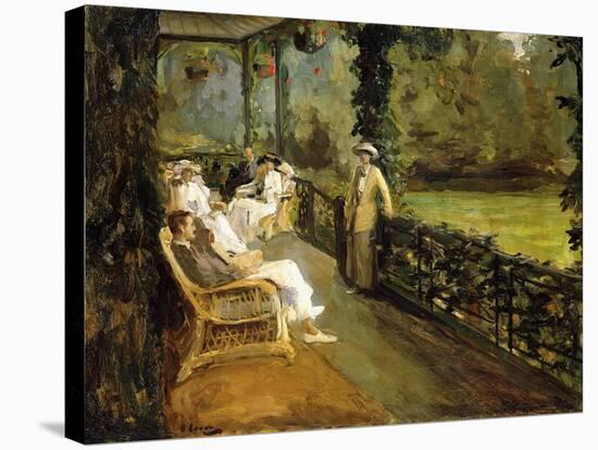 The Veranda, 1912-Sir John Lavery-Stretched Canvas