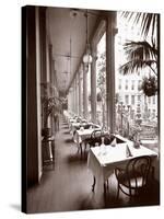The Veranda at the Park Avenue Hotel, 1901 or 1902-Byron Company-Stretched Canvas