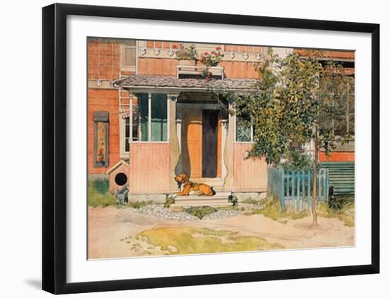 The Veranda-Carl Larsson-Framed Art Print