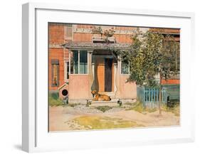 The Veranda-Carl Larsson-Framed Art Print