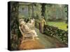 The Verandah, 1912 (Oil on Canvas)-John Lavery-Stretched Canvas