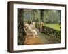 The Verandah, 1912 (Oil on Canvas)-John Lavery-Framed Giclee Print