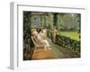 The Verandah, 1912 (Oil on Canvas)-John Lavery-Framed Giclee Print