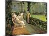 The Verandah, 1912 (Oil on Canvas)-John Lavery-Mounted Giclee Print