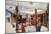 The Verandah Cafe as it Was Aboard the Lusitania and Mauretania-null-Mounted Giclee Print