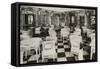 The Verandah Cafe of the Titanic-Science Source-Framed Stretched Canvas