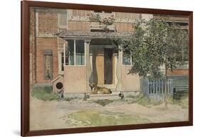 The Verandah, from 'A Home' series, c.1895-Carl Larsson-Framed Giclee Print
