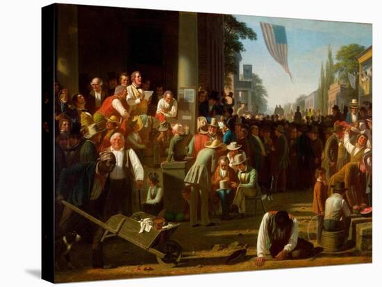 The Verdict of the People, 1854–55-George Caleb Bingham-Stretched Canvas