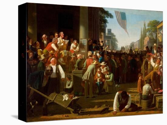 The Verdict of the People, 1854–55-George Caleb Bingham-Stretched Canvas