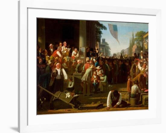 The Verdict of the People, 1854–55-George Caleb Bingham-Framed Giclee Print