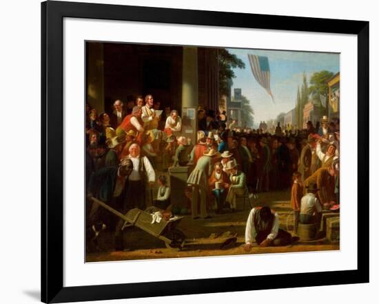 The Verdict of the People, 1854–55-George Caleb Bingham-Framed Giclee Print