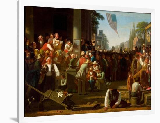 The Verdict of the People, 1854–55-George Caleb Bingham-Framed Giclee Print