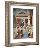 The Verification of the True Cross, c.1452-59-Piero della Francesca-Framed Giclee Print