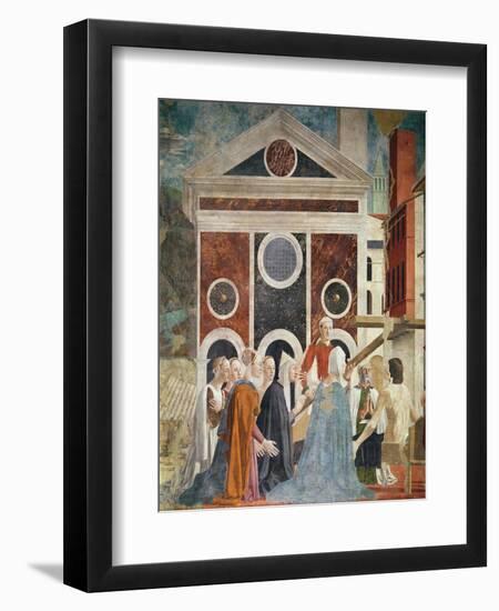 The Verification of the True Cross, c.1452-59-Piero della Francesca-Framed Giclee Print