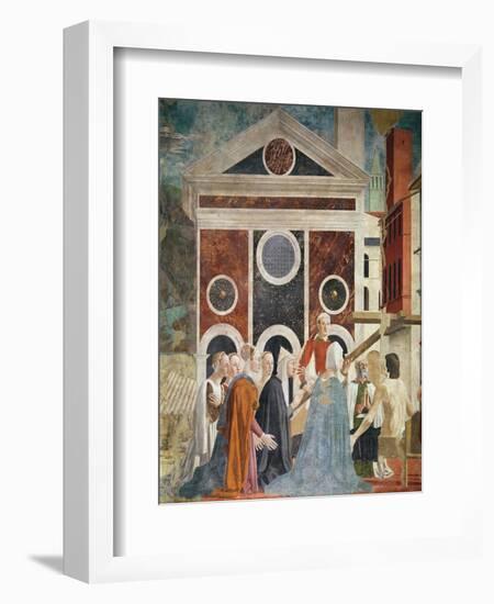 The Verification of the True Cross, c.1452-59-Piero della Francesca-Framed Giclee Print