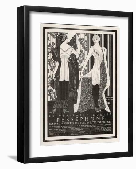 The Veritable Corset Persephone Renders the Sveltest Parisiennes Even Svelter-Maxmillian Fischer-Framed Photographic Print