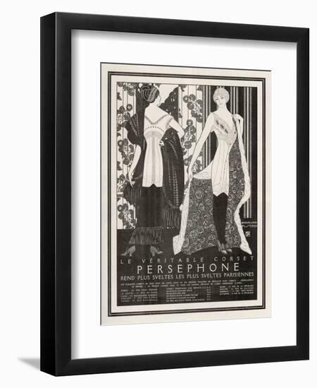 The Veritable Corset Persephone Renders the Sveltest Parisiennes Even Svelter-Maxmillian Fischer-Framed Photographic Print