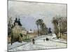 The Versailles Road at Louveciennes, 1869-Camille Pissarro-Mounted Giclee Print