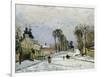 The Versailles Road at Louveciennes, 1869-Camille Pissarro-Framed Giclee Print