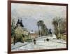 The Versailles Road at Louveciennes, 1869-Camille Pissarro-Framed Giclee Print