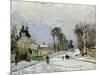 The Versailles Road at Louveciennes, 1869-Camille Pissarro-Mounted Giclee Print