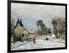 The Versailles Road at Louveciennes, 1869-Camille Pissarro-Framed Giclee Print