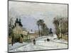 The Versailles Road at Louveciennes, 1869-Camille Pissarro-Mounted Giclee Print