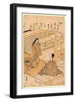 The Verse Beginning with Wa-Katsukawa Shunsho-Framed Giclee Print