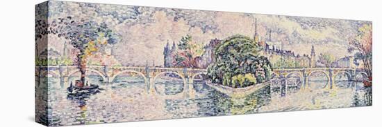 The Vert Galant Garden; Le Jardin Du Vert Galant, c.1928-Paul Signac-Stretched Canvas