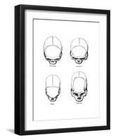 The Vertical Configuration of the Skull, 1848-null-Framed Giclee Print