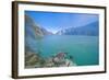 The Very Acid Ijen Crater Lake in the Ijen Volcano, Java, Indonesia, Southeast Asia, Asia-Michael Runkel-Framed Photographic Print