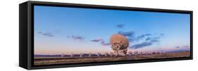 The Very Large Array Radio Telescope in New Mexico at Sunset-null-Framed Stretched Canvas