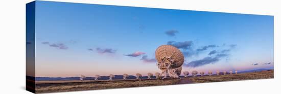 The Very Large Array Radio Telescope in New Mexico at Sunset-null-Stretched Canvas