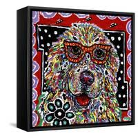 The Very Smart Golden-MADdogART-Framed Stretched Canvas