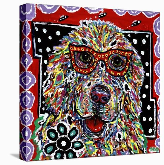 The Very Smart Golden-MADdogART-Stretched Canvas