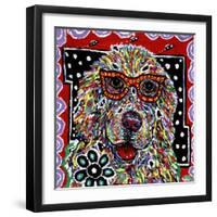 The Very Smart Golden-MADdogART-Framed Giclee Print