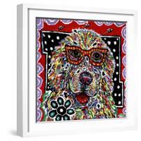 The Very Smart Golden-MADdogART-Framed Giclee Print