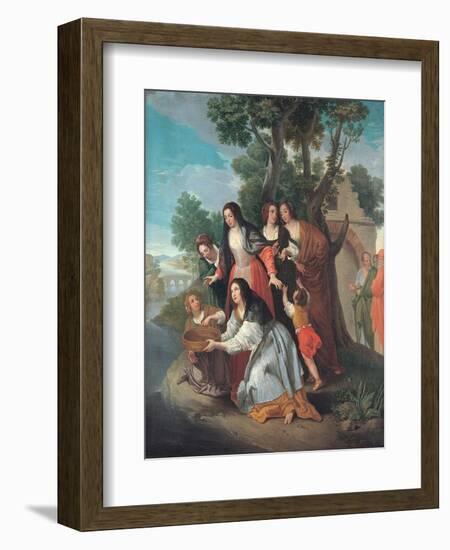 The Vestal Tuccia, Second Half of the 18th C-Domenico Corvi-Framed Giclee Print