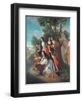 The Vestal Tuccia, Second Half of the 18th C-Domenico Corvi-Framed Giclee Print