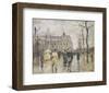 The Vesterbrogade in Copenhagen-Paul Fischer-Framed Giclee Print