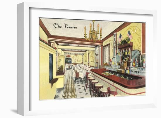 The Vesuvio Cafe-null-Framed Premium Giclee Print