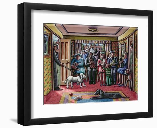 The Vet's Waiting Room-PJ Crook-Framed Premium Giclee Print