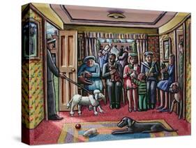 The Vet's Waiting Room-PJ Crook-Stretched Canvas