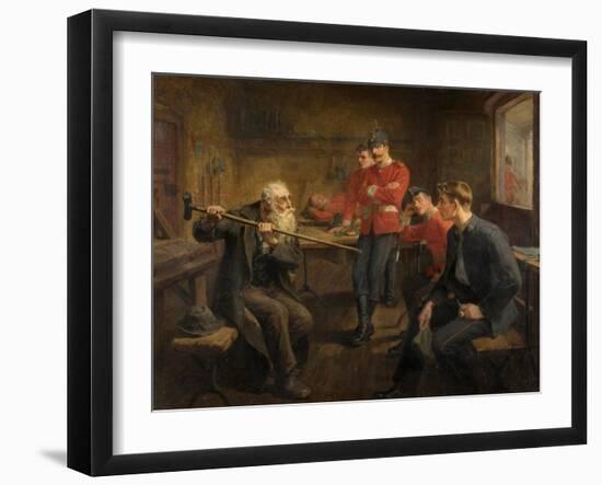 The Veteran, 1896-Ralph Hedley-Framed Giclee Print