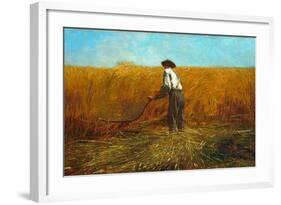 The Veteran in a New Field, 1865-Winslow Homer-Framed Giclee Print
