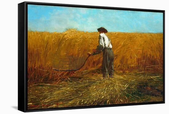 The Veteran in a New Field, 1865-Winslow Homer-Framed Stretched Canvas